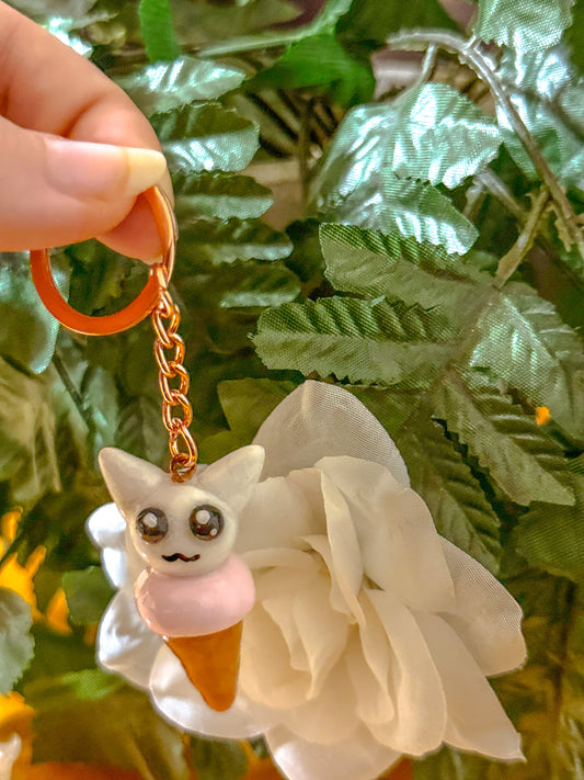 Kitty Cone keychain