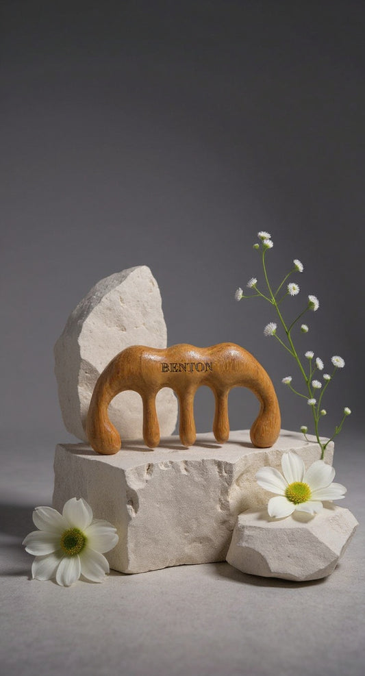 Brosse de massage pour cuir chevelu Benton