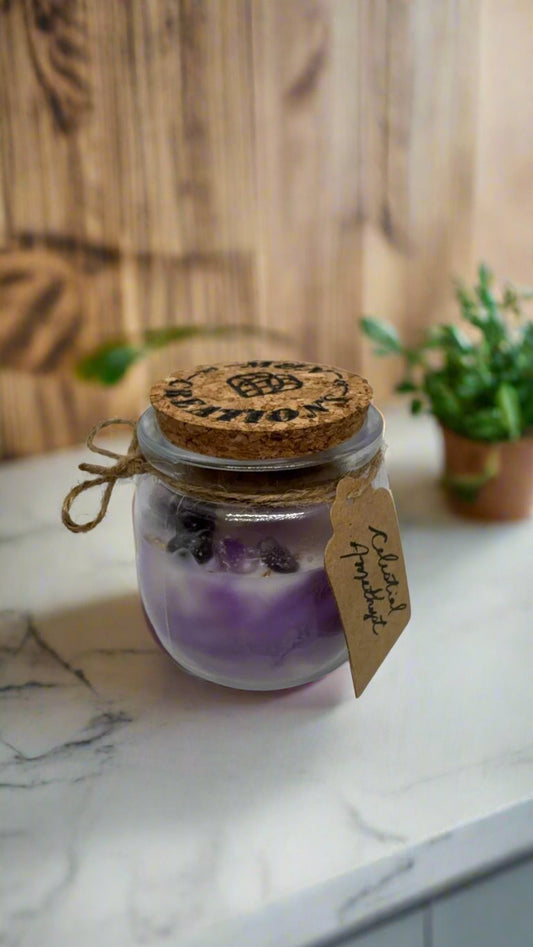 Celestial Amethyst candles