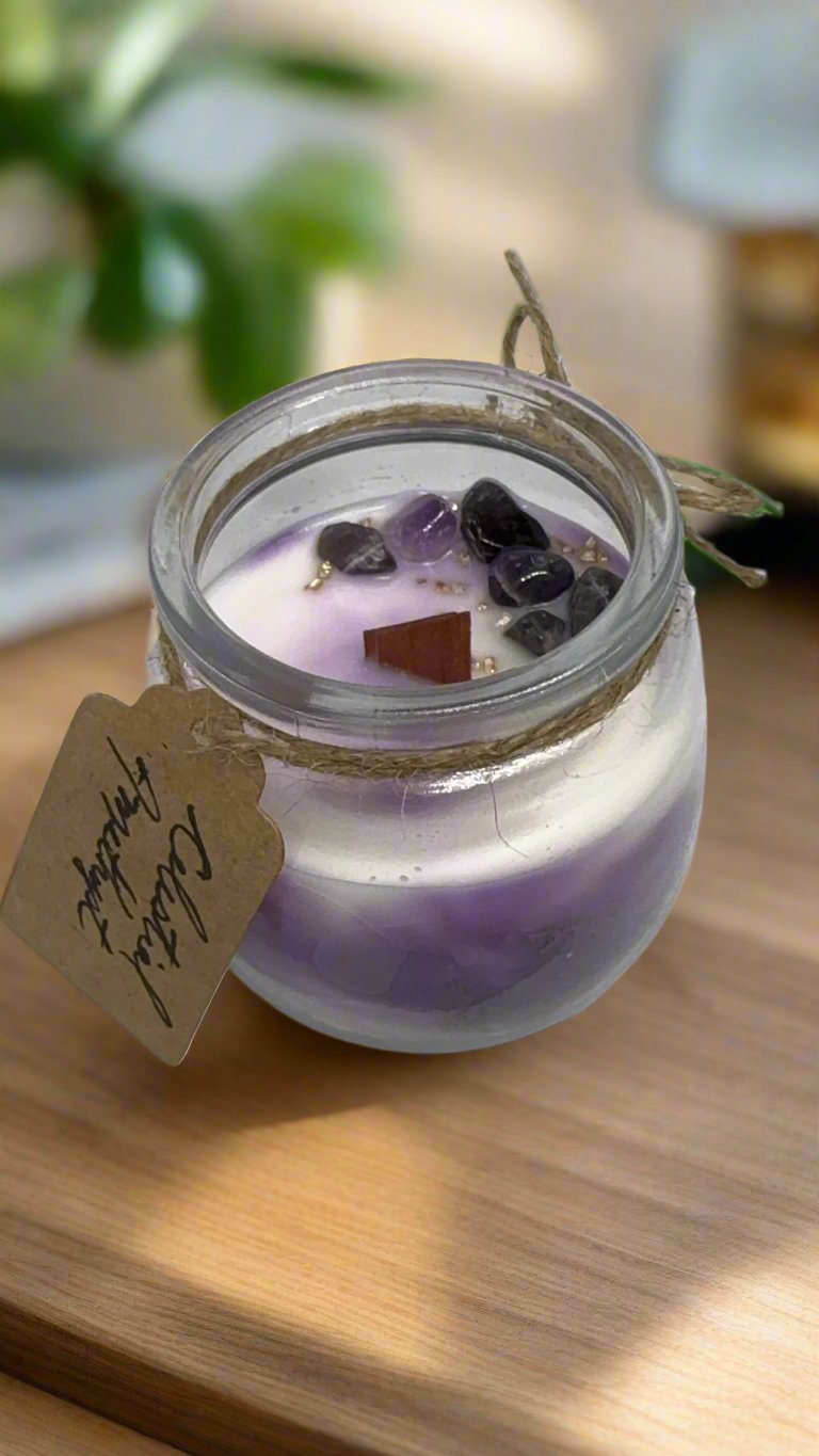 Celestial Amethyst candles