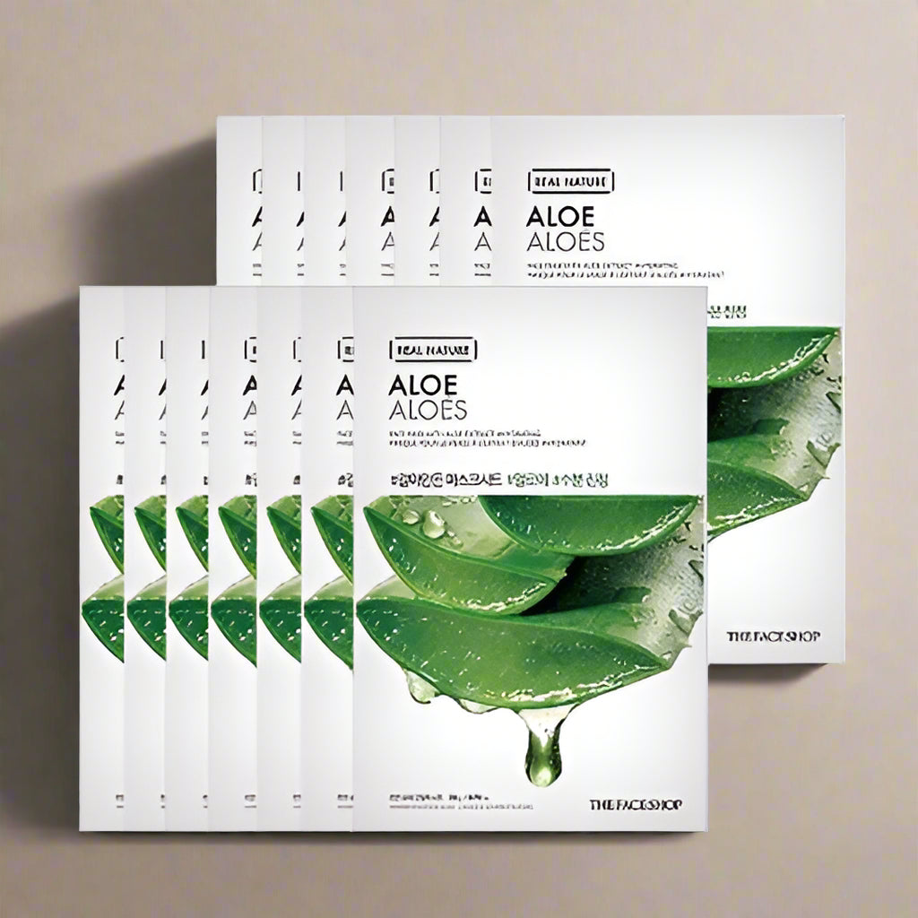 THE FACE SHOP REAL NATURE Face Mask #Aloe (20g X 10ea)