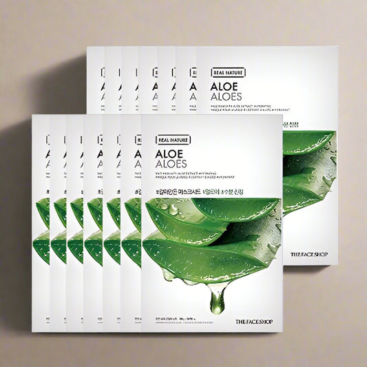 THE FACE SHOP REAL NATURE Face Mask #Aloe (20g X 10ea)