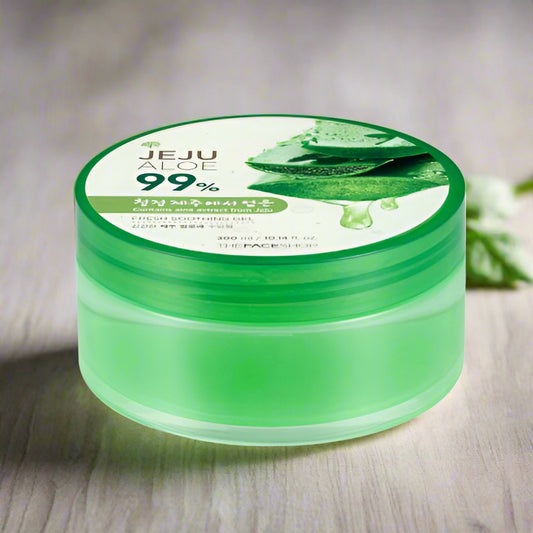 THE FACE SHOP Jeju Aloe Fresh Soothing Gel 300ml (Jar)