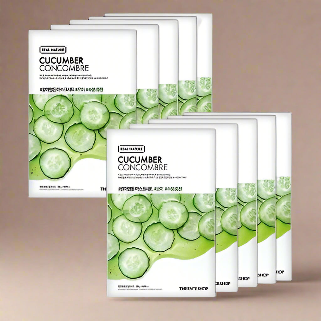 THE FACE SHOP REAL NATURE Face Mask #Cucumber (20g X 10ea)