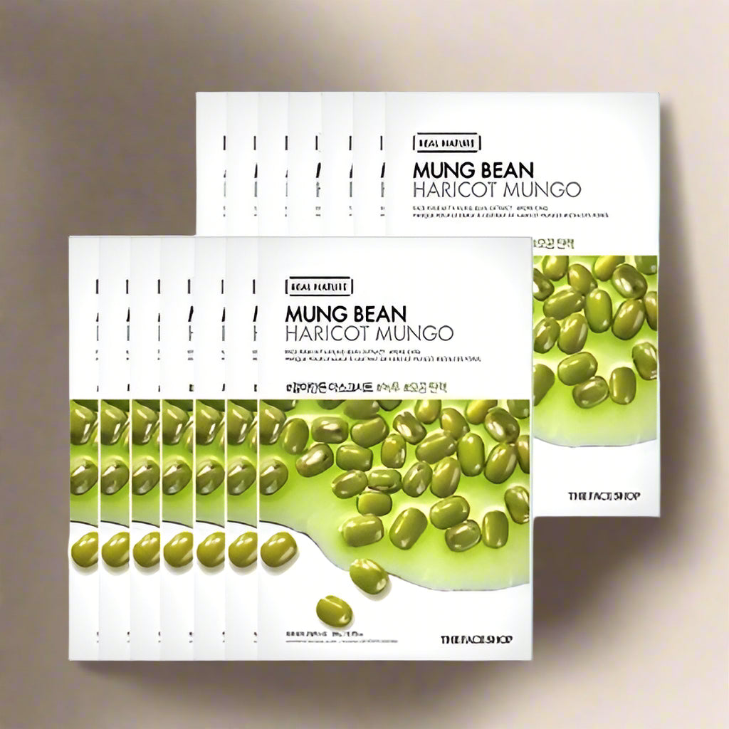 THE FACE SHOP REAL NATURE Face Mask #Mung Bean (20g X 10ea)