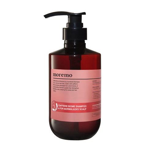 moremo Shampoing CAFÉINE BIOME pour cuir chevelu normal et sec 500 ml